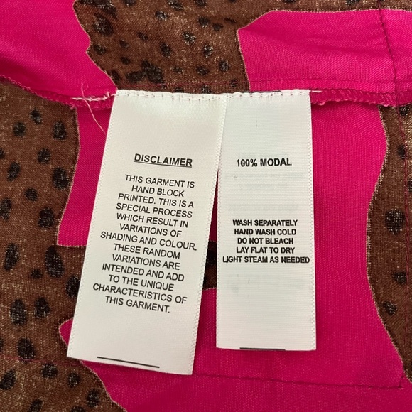 Emerson Fry fete kimono pink yarrow cheetah XS/S - Picture 7 of 8